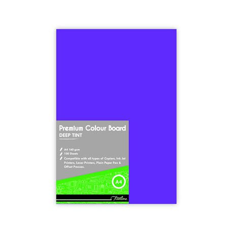 Treeline Project Board Deep Tint  Purple 160gsm Pack of 100