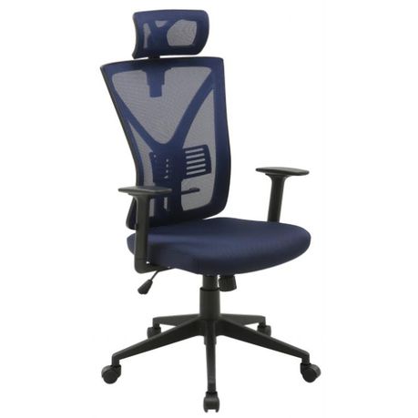 Linx Santana High Back Mesh Chair - Blue