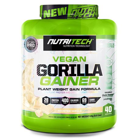 Nutritech Vegan Gorilla Gainer - Mountain Vanilla - 4kg