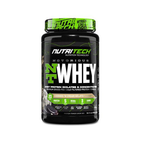 Nutritech NOTORIOUS NT Whey Cookies & Cream Gelato - 2lb Buy Online in Zimbabwe thedailysale.shop