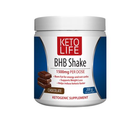 Keto Life Bhb Shake Chocolate 200G Buy Online in Zimbabwe thedailysale.shop