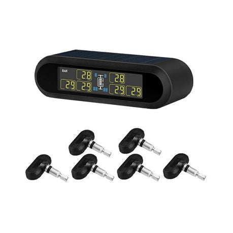 Tyre Care 6 Wheel Solar Tyre Pressure Monitoring System - Internal Sensors TPMS Buy Online in Zimbabwe thedailysale.shop