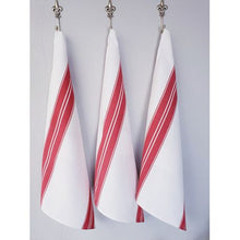 Load image into Gallery viewer, DSA - Waffle Weave Tea Towels White And Red - Set Of 2
