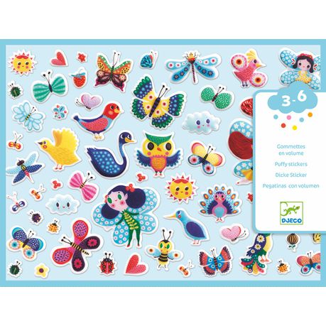 Djeco Puffy Stickers - Little Wings Buy Online in Zimbabwe thedailysale.shop