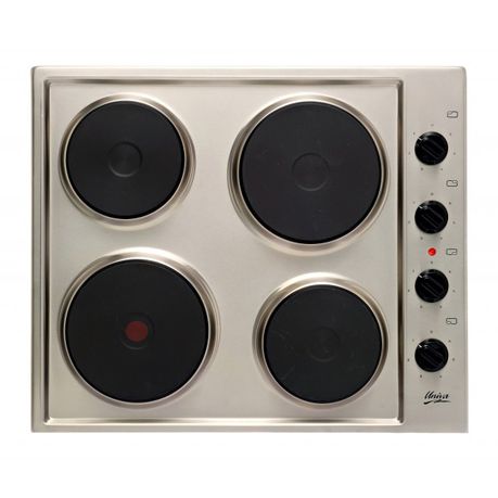 Univa 4 Solid Plate Hob With Control Panel - U156BSS - Stainless Steel Buy Online in Zimbabwe thedailysale.shop