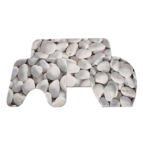 Memories Luxury Foam Bath Mats - Pebbles