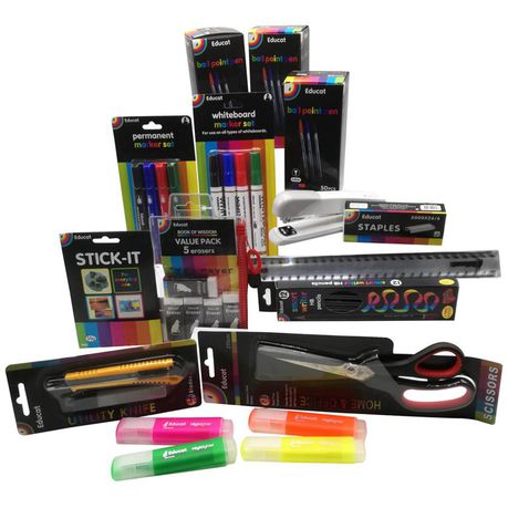 Educat Office Essential Stationery - Pack 2 (Mega Pack) Buy Online in Zimbabwe thedailysale.shop