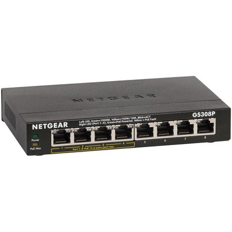 Netgear 8-Port Unmanaged Poe Switch