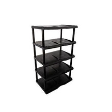 Load image into Gallery viewer, Shoe Rack 5-tier Plastic Black
