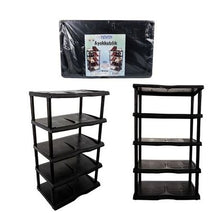 Load image into Gallery viewer, Shoe Rack 5-tier Plastic Black
