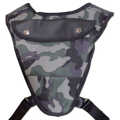 Safari Pro Binocular and Camera Harness with a camo back pocket Buy Online in Zimbabwe thedailysale.shop