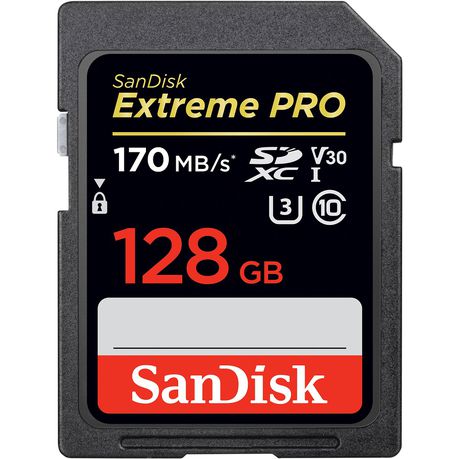 SanDisk 128GB 170MB/s Extreme Pro SD Card SDXC C10 Buy Online in Zimbabwe thedailysale.shop