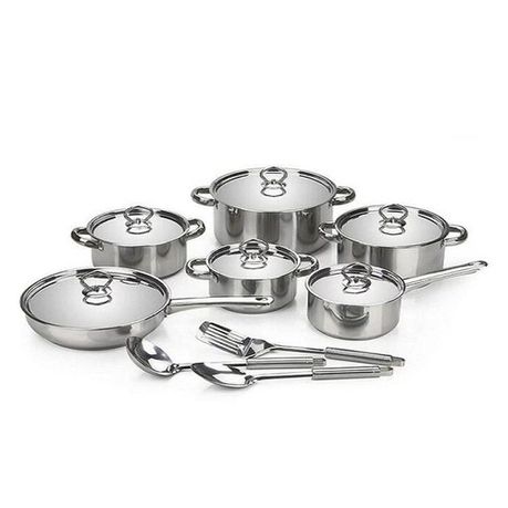 15 Piece Stainless Steel Cookware Set