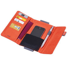 Load image into Gallery viewer, TROIKA Organiser Document Travel Case TRAVEL OFFICE Orange/Grey
