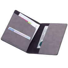 Load image into Gallery viewer, Troika Passport Cover Card Case RFID Fraud Protection Passport Safe -  Grey
