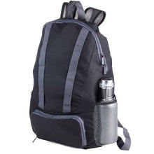 Load image into Gallery viewer, Troika Backpack Foldable Backpack12 Litre Black/Grey
