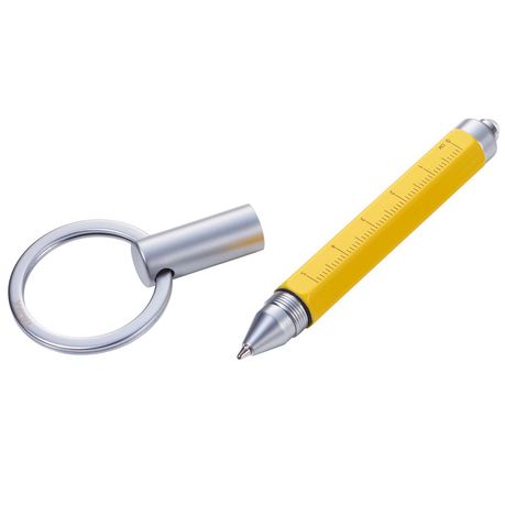 TROIKA Keyring with Torch and Micro Ballpoint Pen - Yellow Buy Online in Zimbabwe thedailysale.shop