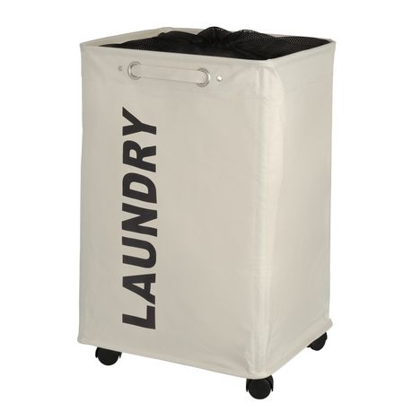 WENKO - Quadro Laundry Basket - Beige 79L Buy Online in Zimbabwe thedailysale.shop