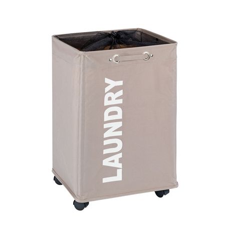 WENKO - Quadro Laundry Basket - Taupe 79L Buy Online in Zimbabwe thedailysale.shop