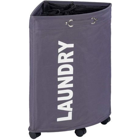 WENKO - Laundry Basket Tresco Grey 50L