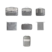 Load image into Gallery viewer, Olive Tree - 7 Piece Travel Luggage Organizer Set - Grey
