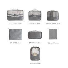 Load image into Gallery viewer, Olive Tree - 7 Piece Travel Luggage Organizer Set - Grey
