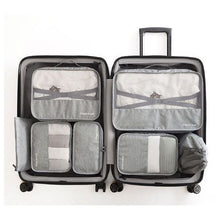 Load image into Gallery viewer, Olive Tree - 7 Piece Travel Luggage Organizer Set - Grey
