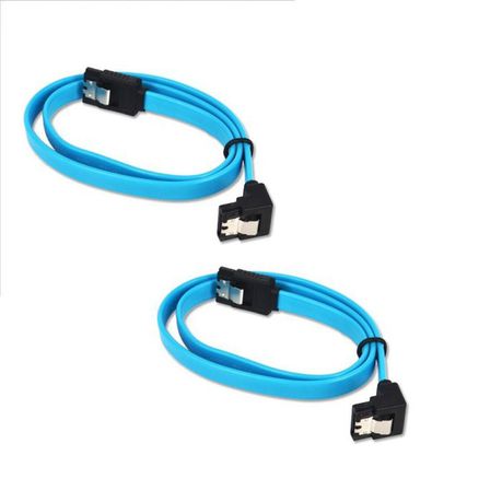 SATA 3 90 Degree Data Cable - 2 Pack