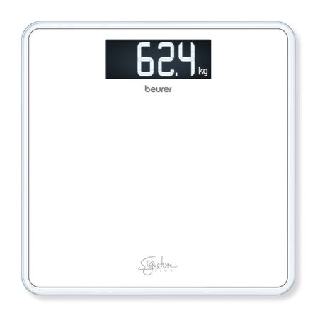 Beurer SignatureLine Glass Bathroom Scale GS 400 White Buy Online in Zimbabwe thedailysale.shop