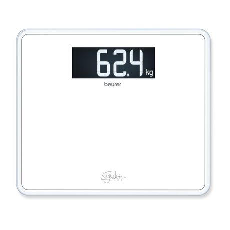 Beurer SignatureLine Glass Bathroom Scale GS 410 White Buy Online in Zimbabwe thedailysale.shop