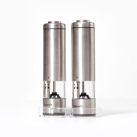 KitchenFX Electronic Salt and Pepper Grinder Set Buy Online in Zimbabwe thedailysale.shop