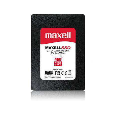 Maxell 2.5 / inch  SATA III Internal SSD 480GB