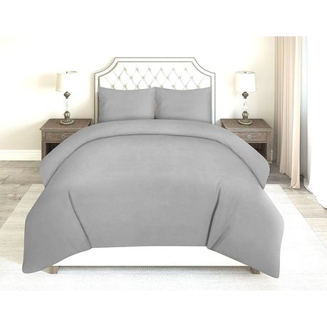 Wrinkle Resistant Luxury Hotel Duvet Cover Set King/Super Grey Buy Online in Zimbabwe thedailysale.shop