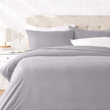 Load image into Gallery viewer, Wrinkle Resistant Luxury Hotel Duvet Cover Set King/Super Grey
