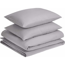 Load image into Gallery viewer, Wrinkle Resistant Luxury Hotel Duvet Cover Set King/Super Grey
