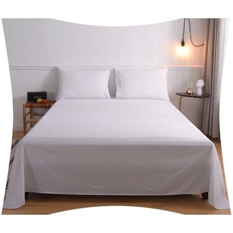 Wrinkle Resistant Luxury Hotel Sheet Set Double White