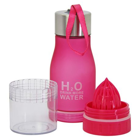 H2O Infuser Bottle - Pink Lemon/Fruit Infuser Buy Online in Zimbabwe thedailysale.shop