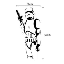 Load image into Gallery viewer, Sticker Art: Wall Sticker Storm Trooper - Black
