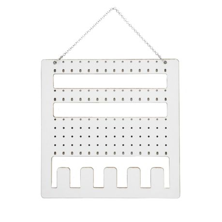 Nectar and Ink: Necklace/Earring Organiser -White