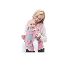 Load image into Gallery viewer, Convertible 3D Breathable Mesh  Baby Carrier with Hip Seat - Pink
