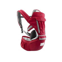 Load image into Gallery viewer, Convertible 3D Breathable Mesh  Baby Carrier with Hip Seat  - Red
