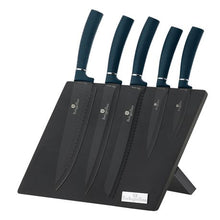 Load image into Gallery viewer, Berlinger Haus 6 Piece Knife Set with Magnetic Stand - Aquamarine Edition
