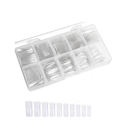 iMbali 500 Piece Nail Extention Tips (Clear)