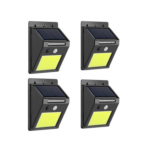 4 Piece COB Solar Power Motion Sensor Wall Light Buy Online in Zimbabwe thedailysale.shop