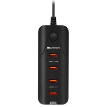 Load image into Gallery viewer, Canyon 4-Port USB Charging Adaptor 5V/4.2A Over Voltage Circuit Protection
