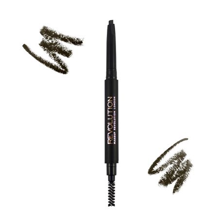 Revolution Duo Brow Pencil Dark Brown Buy Online in Zimbabwe thedailysale.shop