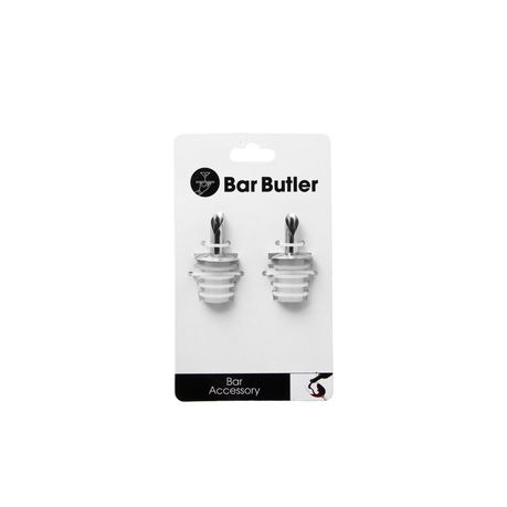 Bar Butler Free Flow Pourer S/Steel White - 2 Pack Buy Online in Zimbabwe thedailysale.shop