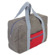 Load image into Gallery viewer, Troika Foldable Travel Bag Travel Pack Grey and Red
