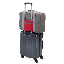 Load image into Gallery viewer, Troika Foldable Travel Bag Travel Pack Grey and Red
