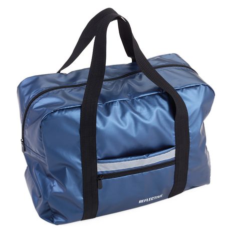 Troika Foldable Travel Bag Travel Pack Reflective Blue